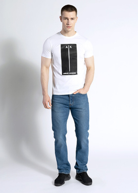 Herren T-Shirt Weiß Armani Exchange 3LZTBS ZJBVZ 1100
