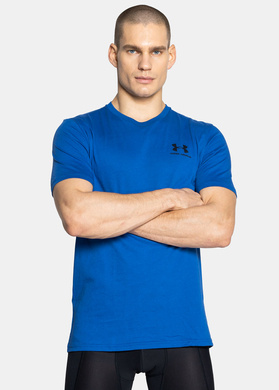 Trainings T-Shirt für Herren Blau Under Armour Sportstyle LC SS