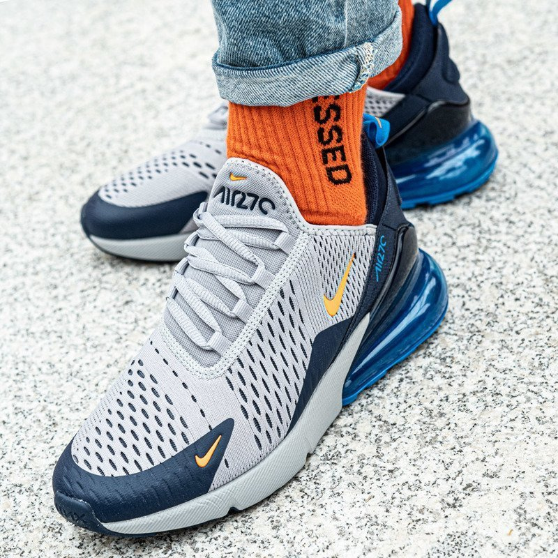 Nike 270 grey blue orange best sale