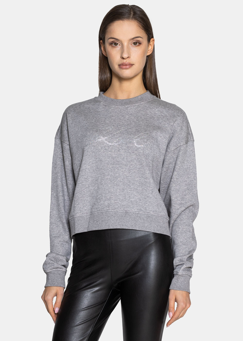 Blusen für Damen Karl Lagerfeld Crop Sweat W/Logo (216W1811-255)