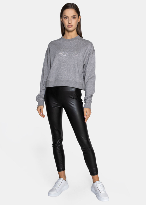 Blusen für Damen Karl Lagerfeld Crop Sweat W/Logo (216W1811-255)