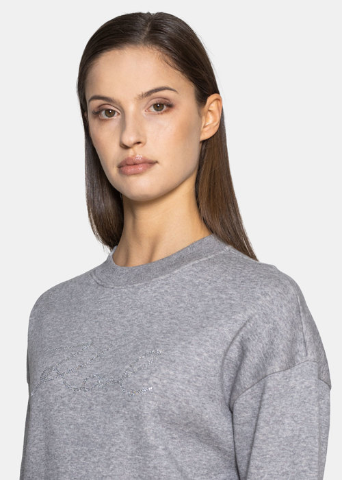 Blusen für Damen Karl Lagerfeld Crop Sweat W/Logo (216W1811-255)