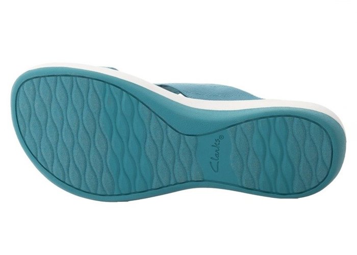 Clarks Arla Elin  Aqua - Klapki (261409794)