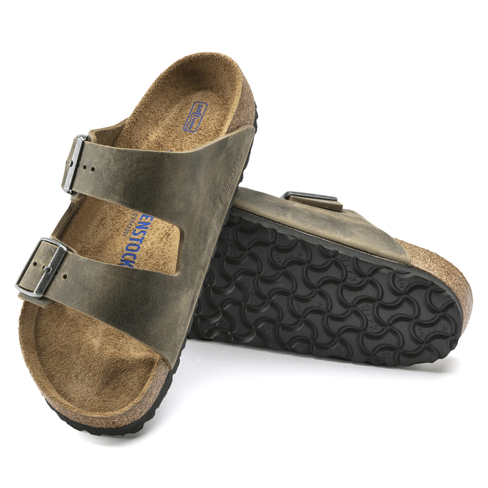 Damen Pantoletten BIRKENSTOCK ARIZONA FL WB FADED KHAKI