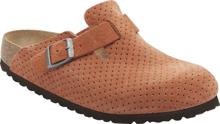 Damen Pantoletten BIRKENSTOCK BOSTON LEVE DOTTED BURNT ORANGE