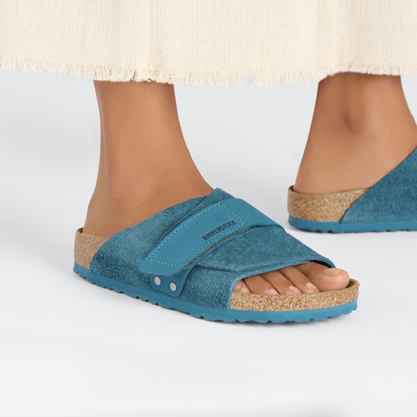 Damen Pantoletten Birkenstock Kyoto Nubuck Leather/Suede