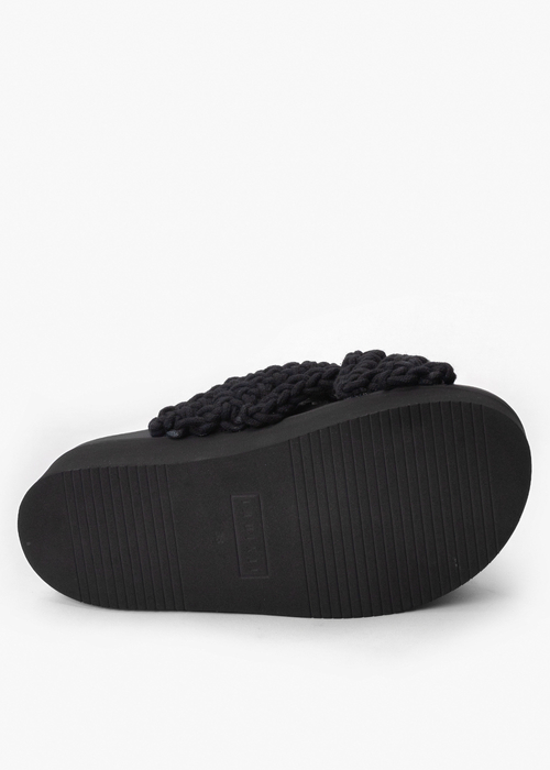 Damen Pantoletten INUIKII WOVEN STONES PLATFORM 