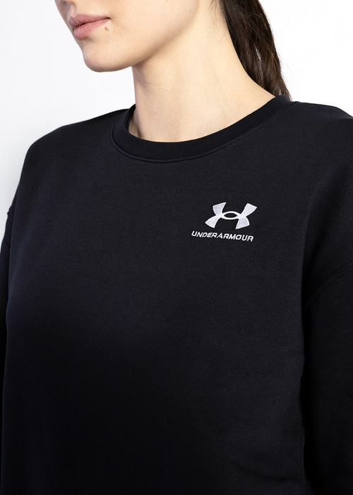 Damen Sweatshirts Schwarz UNDER ARMOUR ESSENTIAL FLEECE CREW