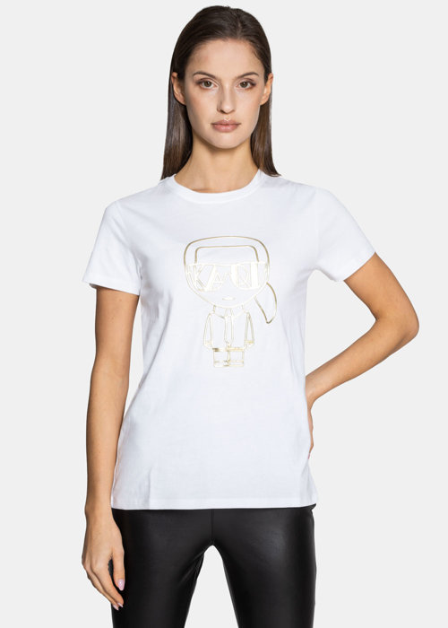 Damen T-Shirt Karl Lagerfeld Ikonik Art Deco (216W1705-100)