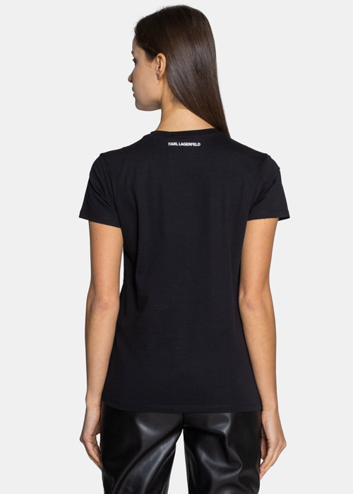 Damen T-Shirt Karl Lagerfeld Ikonik Choupette (210W1723-999)