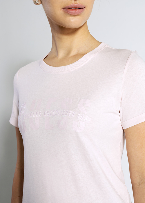 Damen T-Shirt Rosa GUESS SS CN AGATA TEE