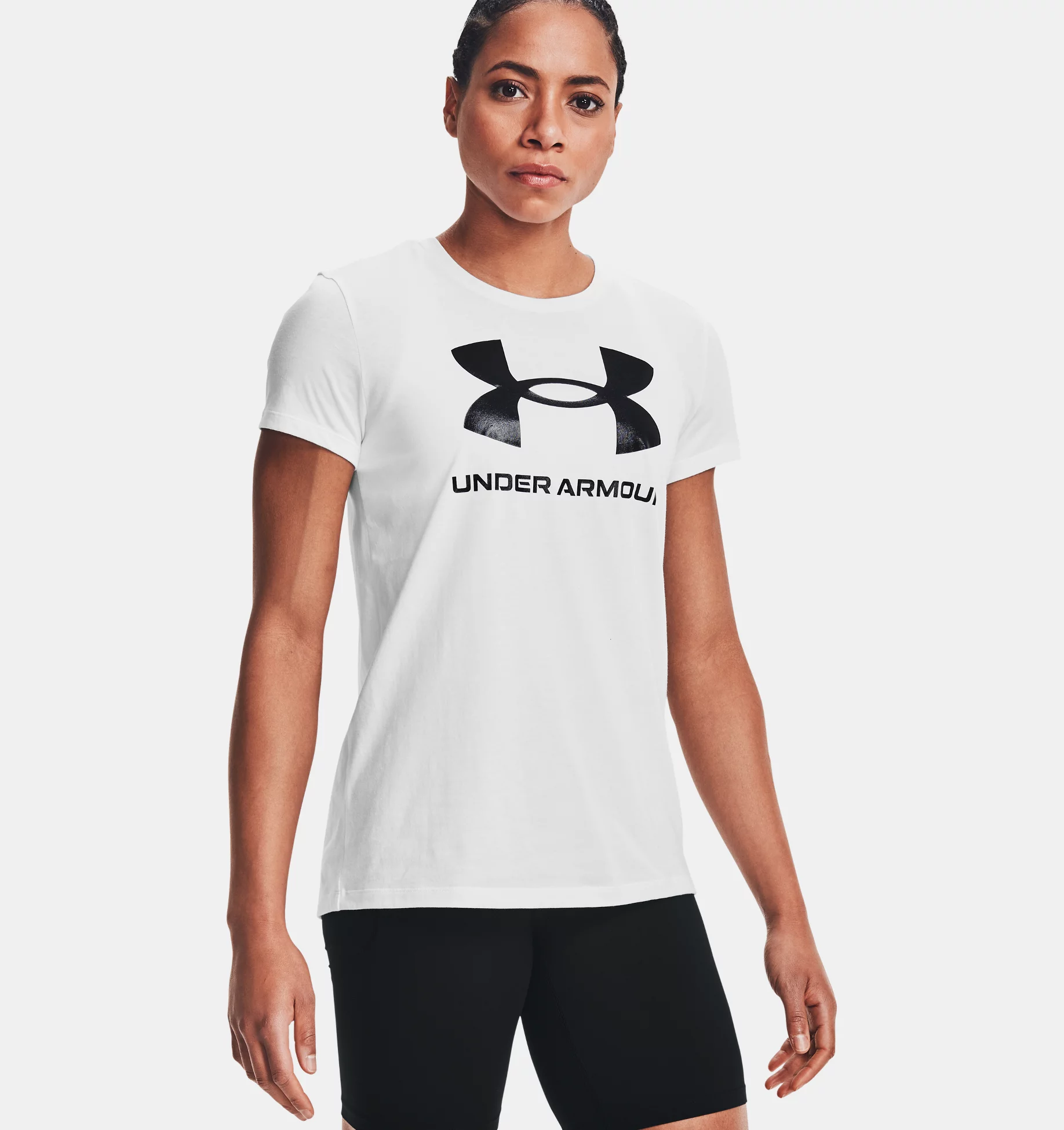 Damen T-Shirt Under Armour Live Sportstyle Graphic Ssc (1356305-102)