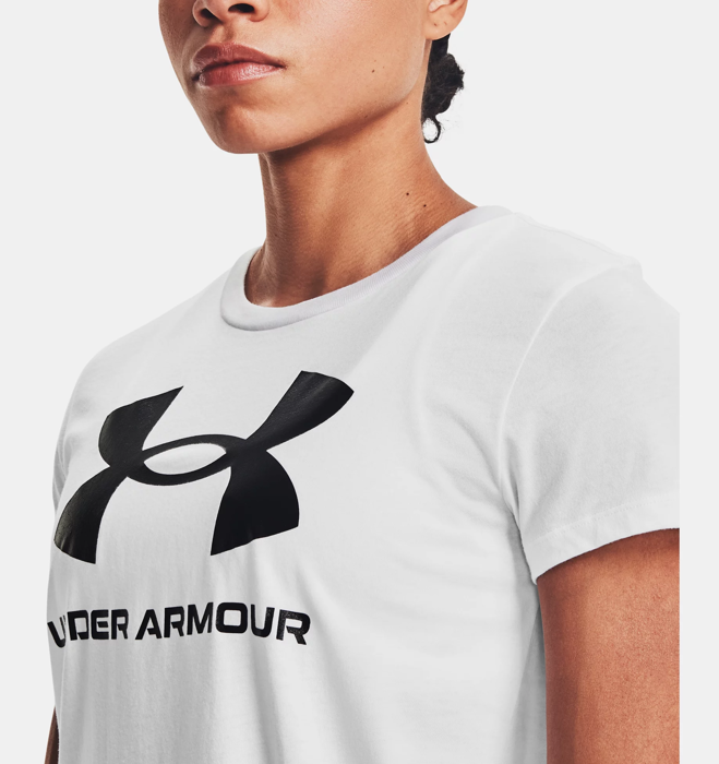 Damen T-Shirt Under Armour Live Sportstyle Graphic Ssc (1356305-102)