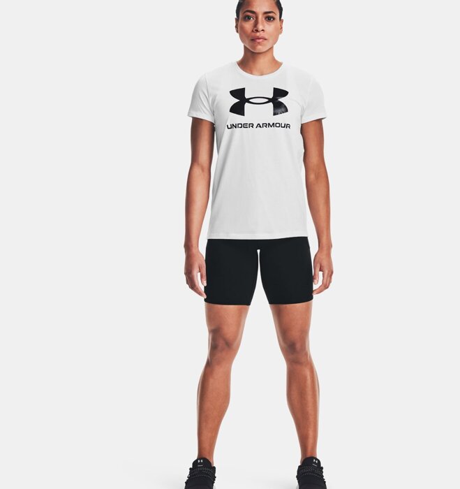 Damen T-Shirt Under Armour Live Sportstyle Graphic Ssc (1356305-102)