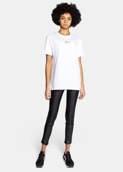 Damen T-Shirt Weiß Karl Lagerfeld Karl By Karl 216W1790-100