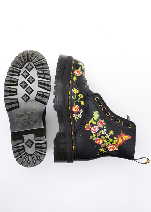 Damenstiefel Schwarz Dr. Martens Sinclair Floral Bloom