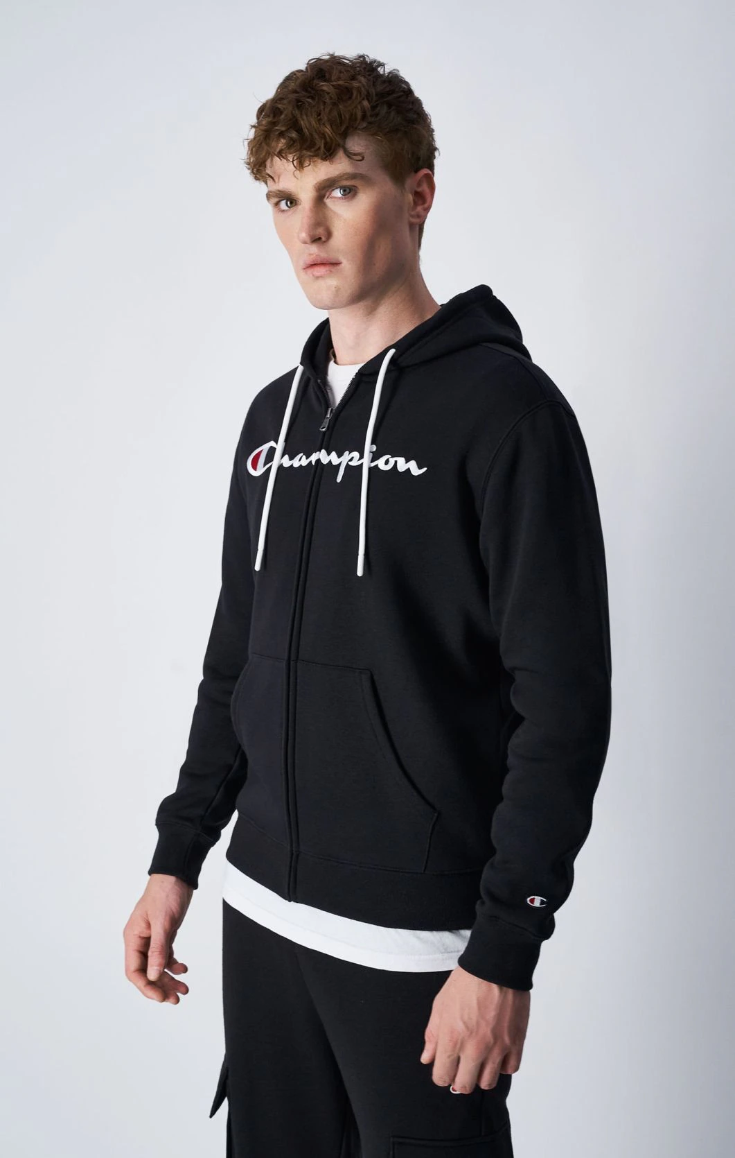 Herren Kapuzenpullover CHAMPION HOODED FULL ZIP SWEATSHIRT