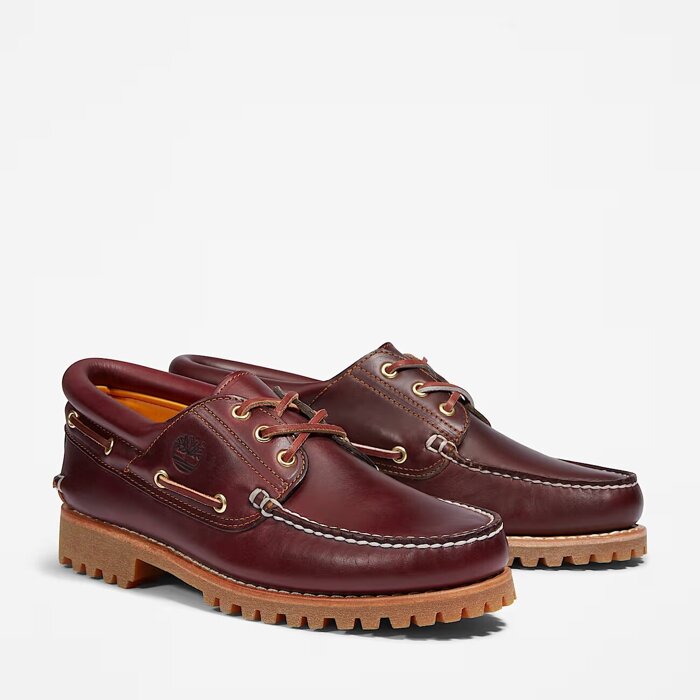 Herren Mokassins Timberland Authentic BOAT SHOE BURGUNDY