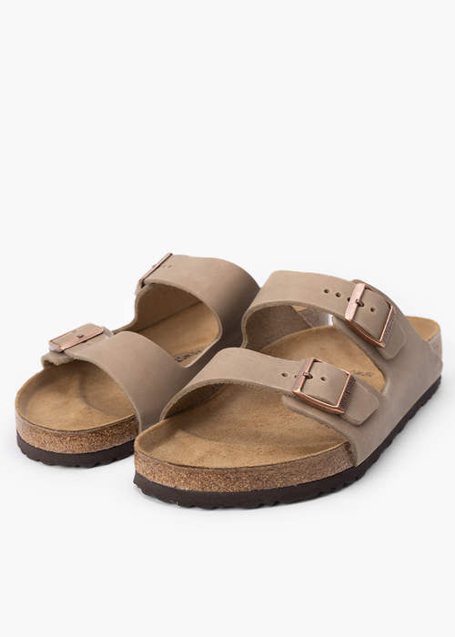 Herren Pantoletten BIRKENSTOCK ARIZONA LEOI TABACCO BROWN