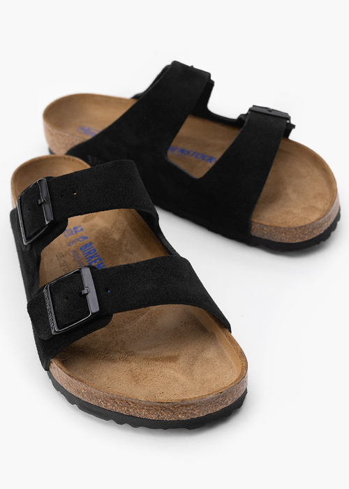 Herren Pantoletten BIRKENSTOCK ARIZONA SFB LEVE BLACK