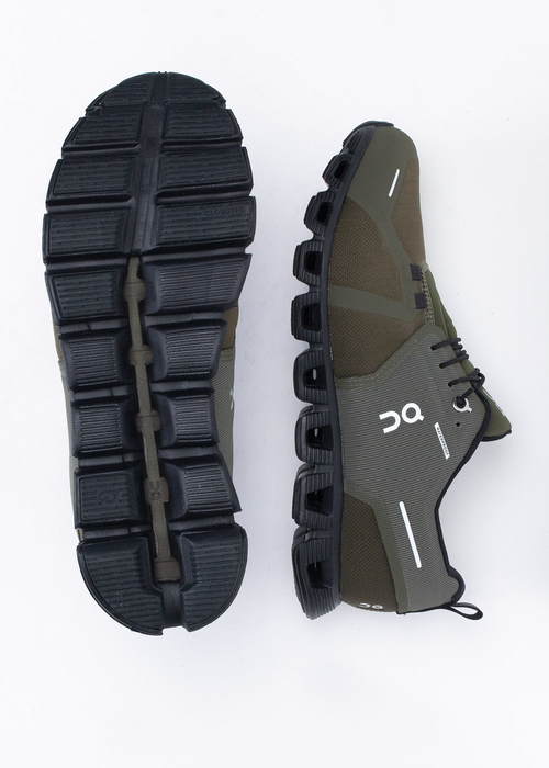 Herren Sneaker Olive On Running Cloud 5 Waterproof