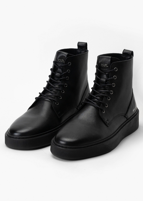 Herren Sneaker Schwarz KARL LAGERFELD FLINT Mid Lace Boot 