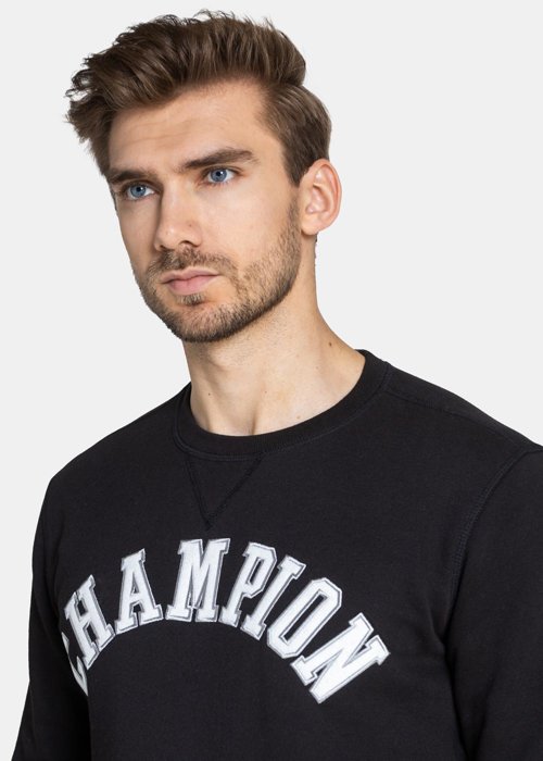 Herren Sweatshirt Champion Collegiate Logo Organic Cotton Blend (216570-KK001)