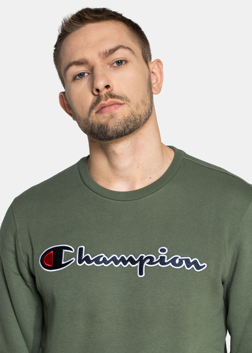 Herren Sweatshirt Champion Organic Cotton Blend Script Logo (216471-GS538)