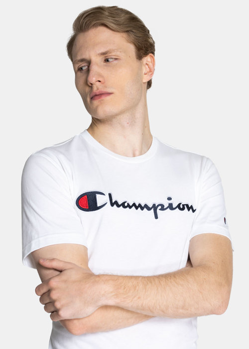 Herren T-Shirt Champion Organic Cotton Script Logo (216473-WW001)