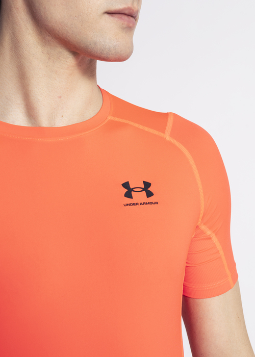 Herren Training T-Shirt Orange Under Armour Heat Gear