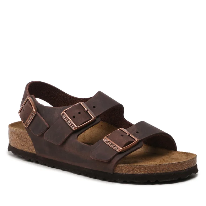 Sandalen für Damen Braun Birkenstock Milano Le