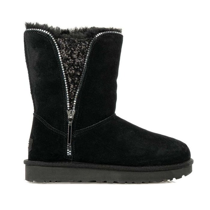 UGG W Classic Zip Boot (1103764-BLK)