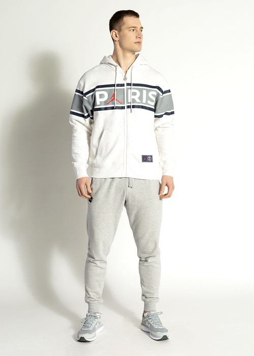 Herren Kapuzenpullover Weiß Nike Air Jordan Paris Saint-Germain