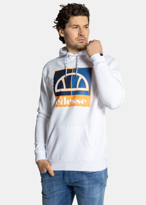 Herren Kapuzenpullover Ellesse Labus OH Hoody Regular Fit Weiß