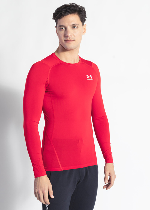 Herren Langarmshirt Rot UNDER ARMOUR UA HG ARMOUR COMP LS