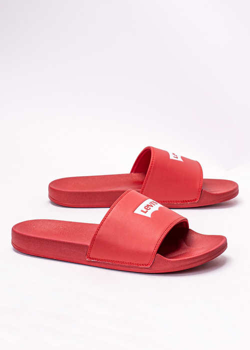 Herren Pantoletten Rot Levi`s June Batwing