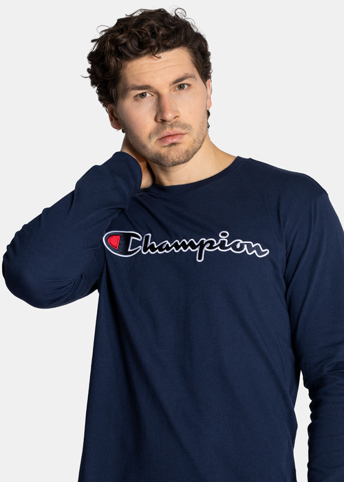 Herren Langarmshirt Champion Organic Cotton High Neck Dunkelblau
