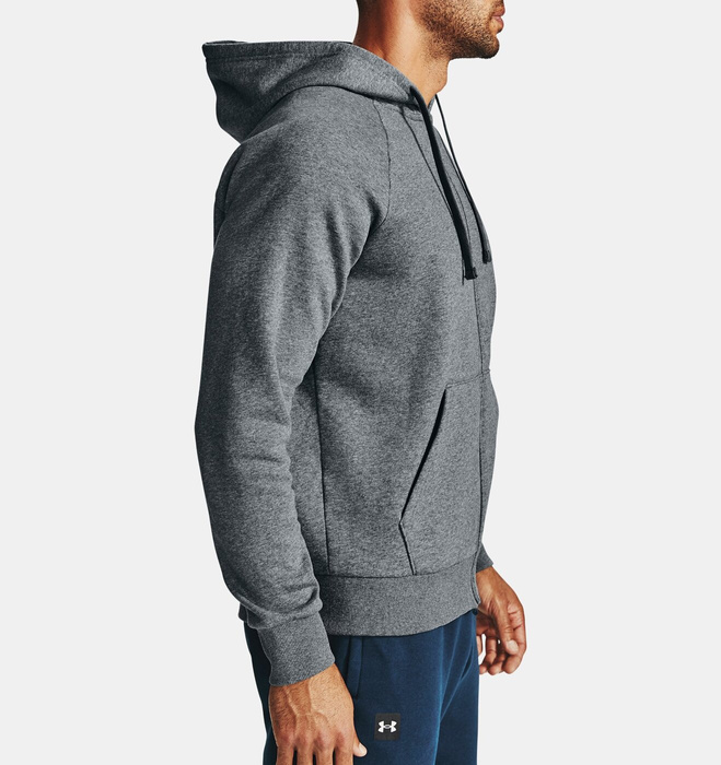 Herren Kapuzenpullover Grau Under Armour Rival Fleece FZ Hoodie