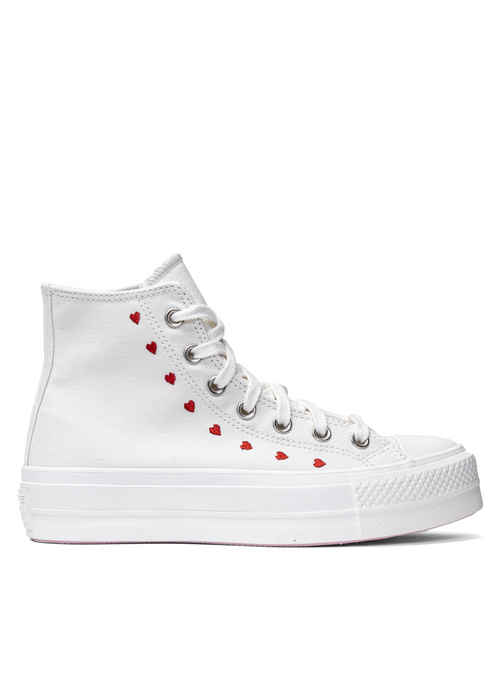 Damen Sneaker Weiß Converse Chuck Taylor All Star Lift Hi