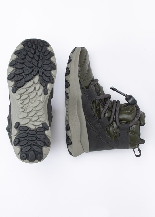 Herren Winterschuhe Grün Merrell Cloud Puff Lce Plr WP