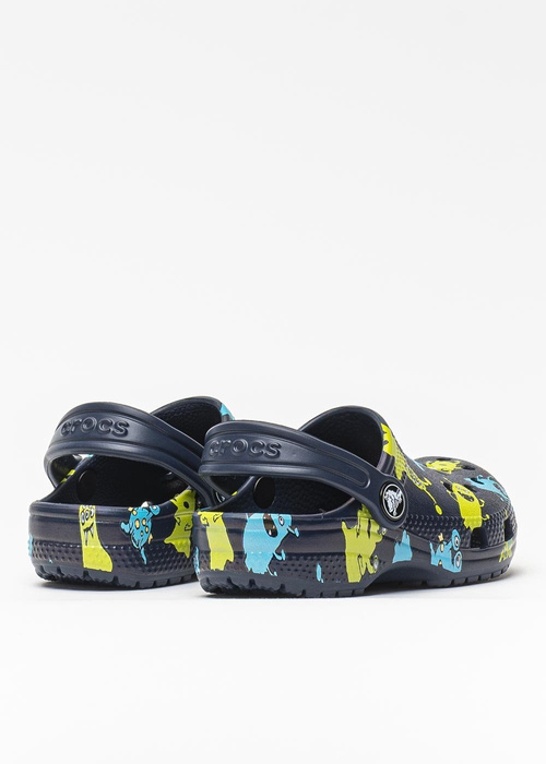 Crocs Classic Monster Print Clog (206833-410)