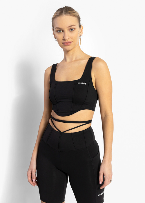 Damen Trainings-BH GUESS BRIGIT ACTIVE TOP V3GP02-MC04Z-JBLK 