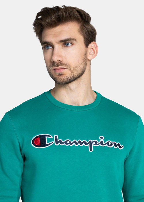 Herren Sweatshirt Champion Organic Cotton Blend Script Logo (216471-GS091)