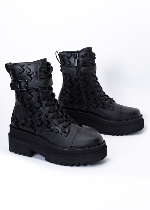 Damen Stiefeletten Schwarz Liu Jo Purple 17