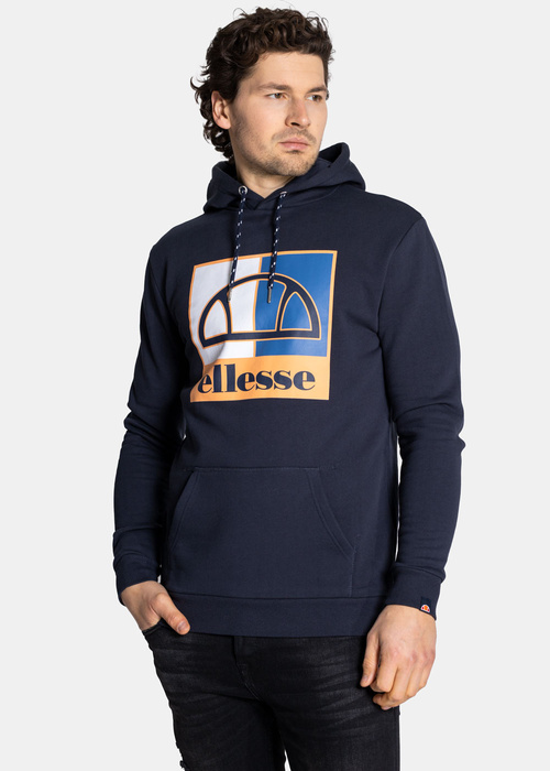 Herren Kapuzenpullover Ellesse Labus OH Hoody Regular Fit Dunkelblau