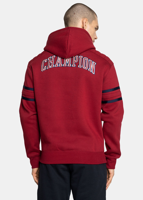 Herren Kapuzenpullover Rot Champion Varsity Script Logo 
