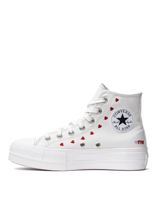 Damen Sneaker Weiß Converse Chuck Taylor All Star Lift Hi