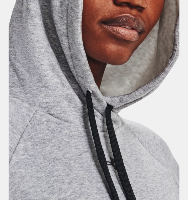 Damen Kapuzenpullover Grau UNDER ARMOUR RIVAL FLEECE HB HOODIE