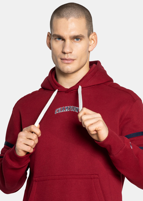 Herren Kapuzenpullover Rot Champion Varsity Script Logo 