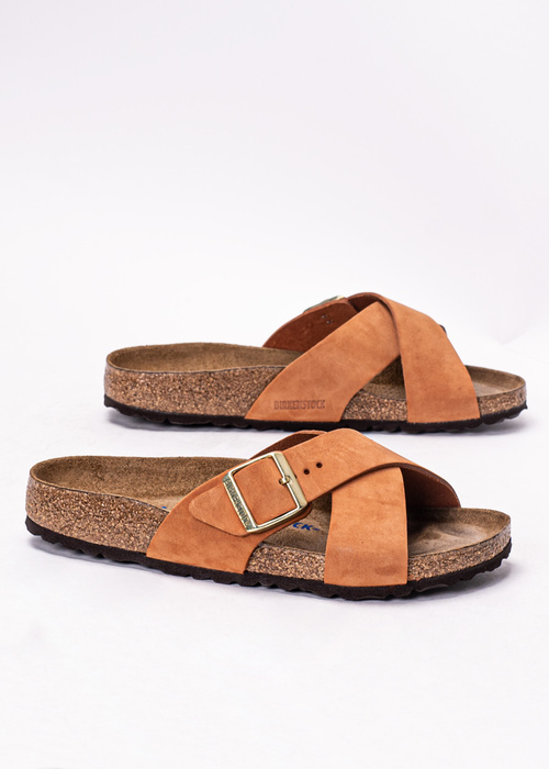 Damen Pantoletten Orange Birkenstock Siena SFB